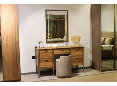 Conception de meubles de luxe Coiffeuse avec miroir Marron Mobilier de chambre neuf